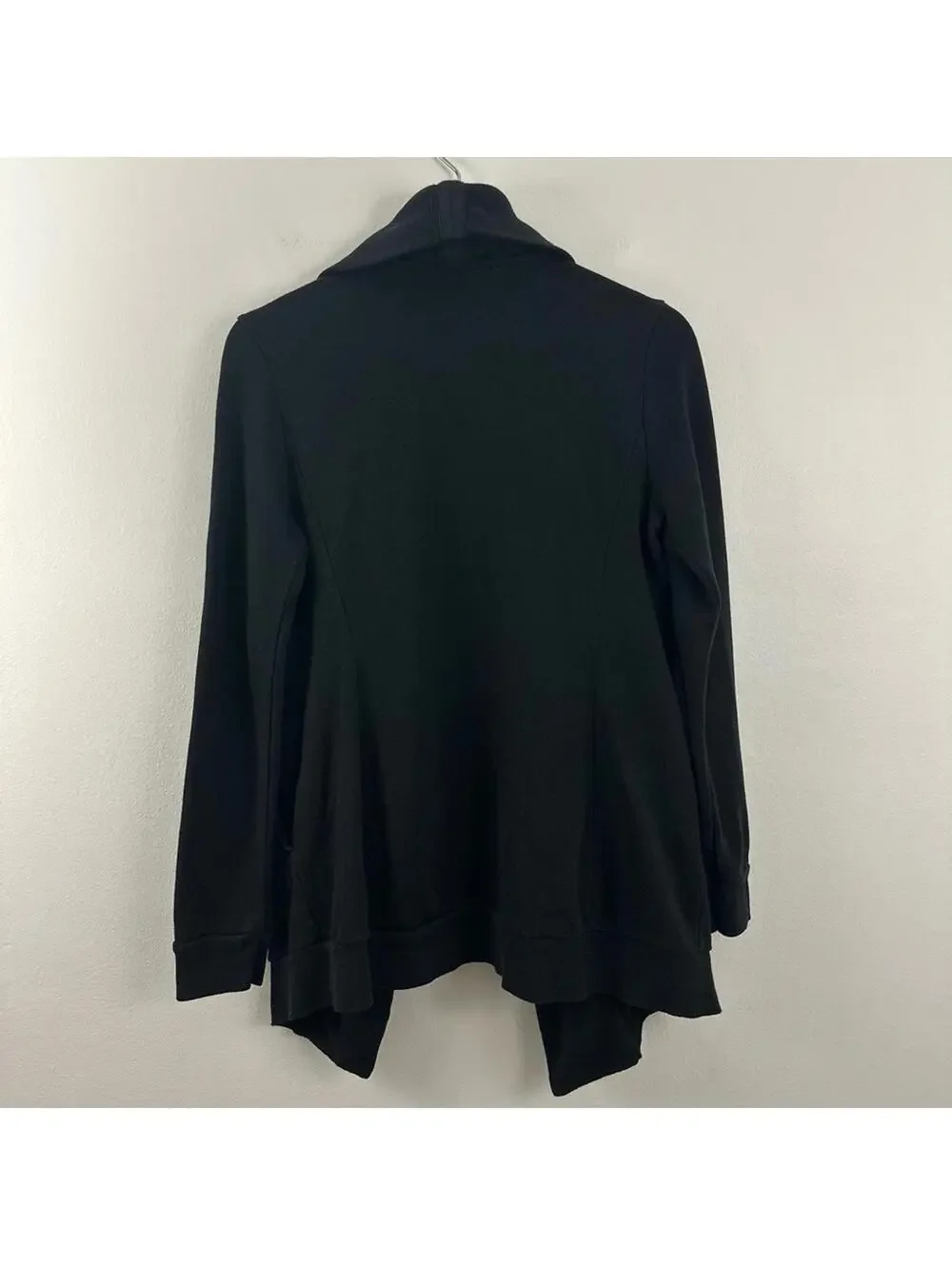 All Saints Women’s Dahlia Drapey Sweatshirt Cardigan in Black Size S